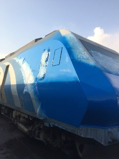 رنگ امیزی قطارهای پرسرعت پردیس توسط کیان صنعت شهبازکیان صنعت شهباز - 